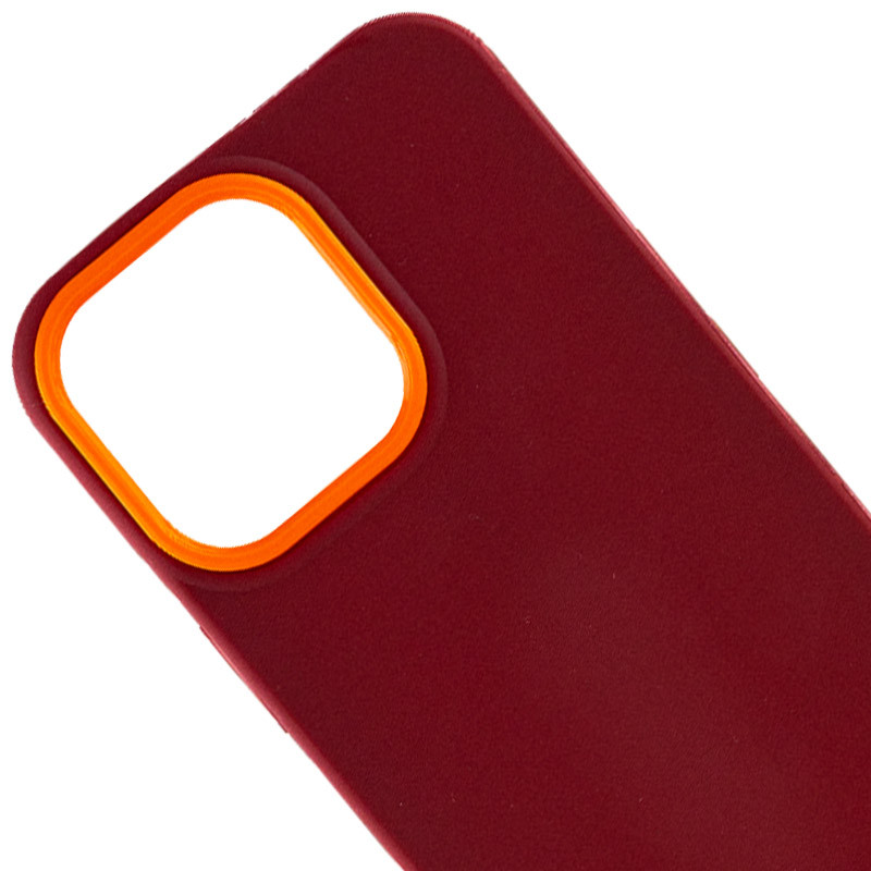 Фото Чехол TPU+PC Bichromatic для Apple iPhone 13 Pro Max (6.7") (Brown burgundy / Orange) на vchehle.ua