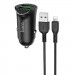 АЗП Hoco Z39 QC3.0 (2USB) + Lightning (Чорний)