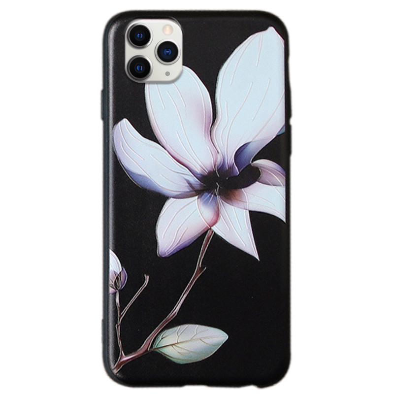

TPU чехол с объемными манголиями для Apple iPhone 11 Pro Max (6.5") (Чорний) 873593