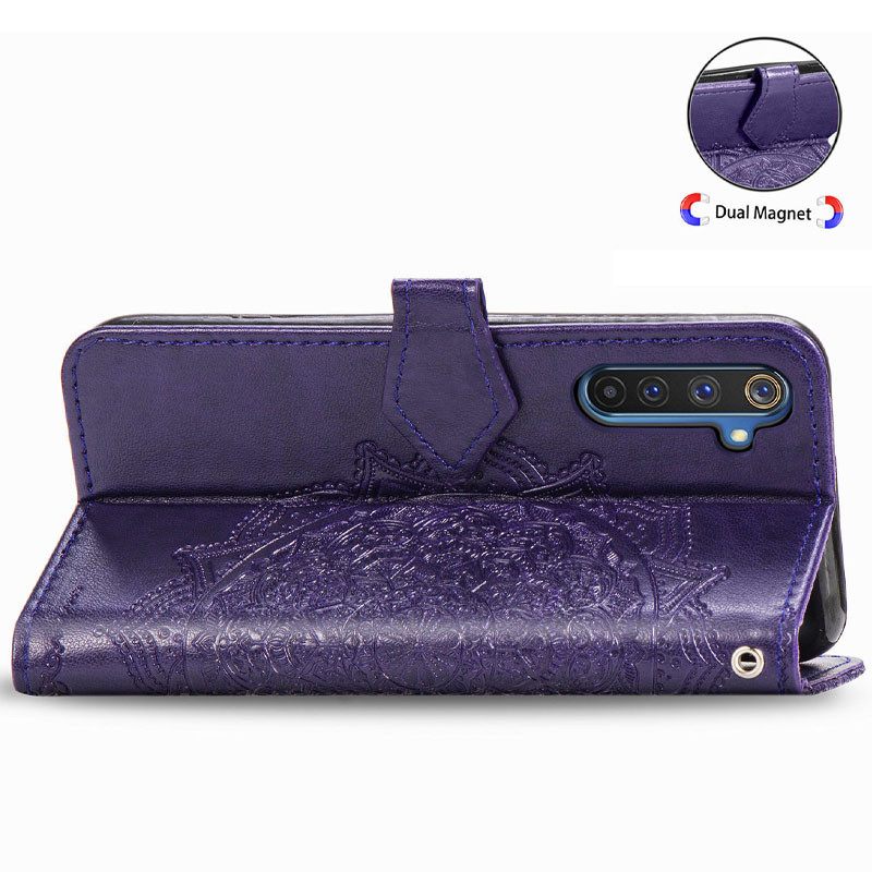 Заказать Кожаный чехол-книжка Art Case с визитницей для Realme 6 Pro (Фиолетовый) на vchehle.ua