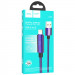 Купить Дата кабель Hoco U125 Benefit 2.4A USB to Lightning with display (1.2m) (Purple) на vchehle.ua