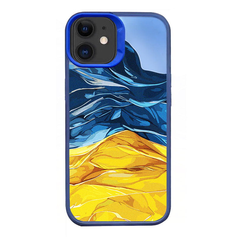 TPU+PC чехол TakiTaki Magic glow для Apple iPhone 11 (6.1") (Flag / Blue)