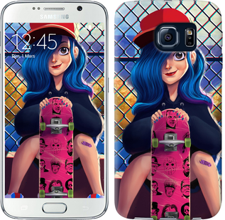 

Чехол Прикольная девочка со скейтбордом для Samsung Galaxy S6 G920 618068