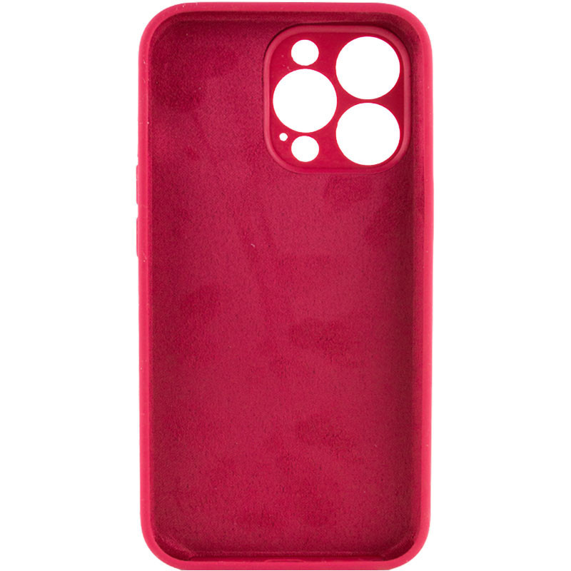 Фото Чохол Silicone Case Full Camera Protective (AA) NO LOGO на Apple iPhone 13 Pro (6.1") (Червоний / Rose Red) на vchehle.ua