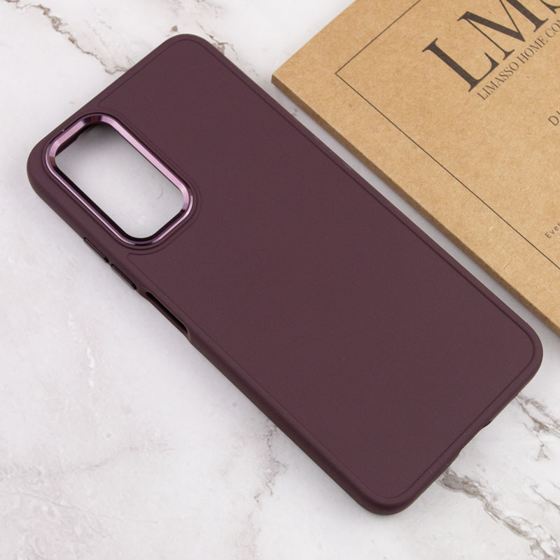 TPU чохол Bonbon Metal Style на Samsung Galaxy A14 4G/5G (Бордовий / Plum) в магазині vchehle.ua