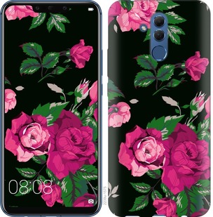 

Чохол Троянди на чорному тлі на Huawei Mate 20 Lite 674427