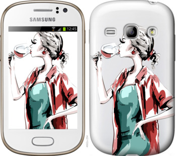 

Чохол Дівчина з келихом на Samsung Galaxy Fame S6810 841417