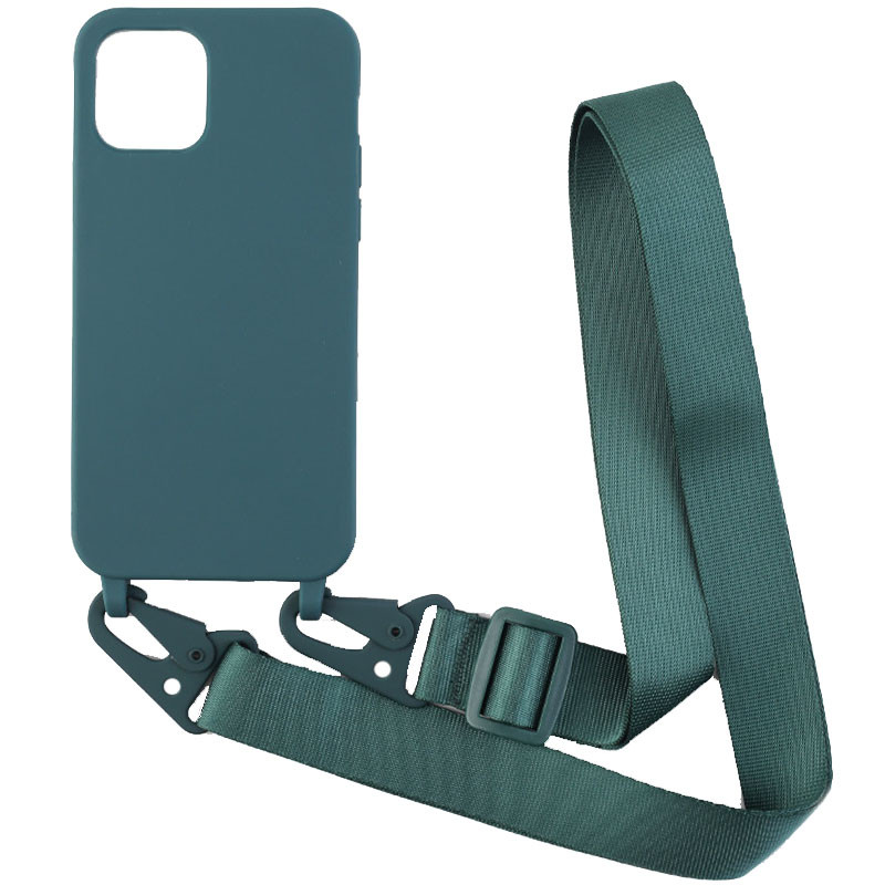 

Чохол Crossbody з довгим кольоровим ремінцем для iPhone 12 Pro (Зелений) 1187244