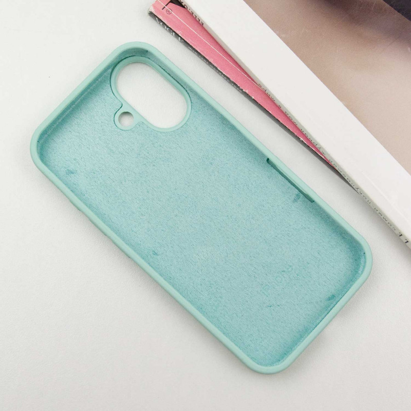 Фото Чохол Silicone Case Full Protective (AA) на Apple iPhone 16 (6.1") (Бірюзовий / Turquoise) в маназині vchehle.ua