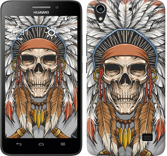 

Чехол Череп индейца для Huawei G620S 641270