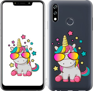 

Чехол Единорог в очках для LG W10 911693