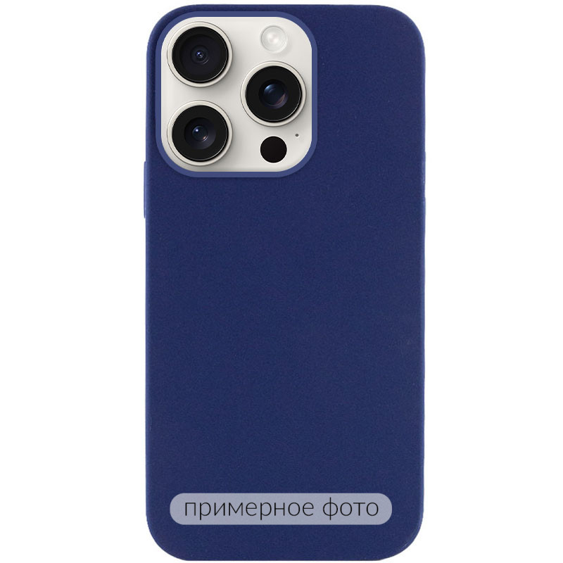 Чехол Silicone Case Full Protective (AA) NO LOGO для Apple iPhone 17 (6.3") (Синий / Deep navy)