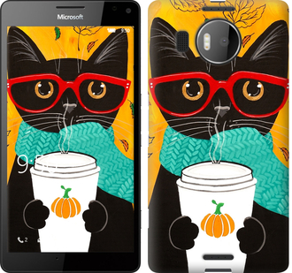 

Чехол Осенний кот для Microsoft Lumia 950 XL Dual Sim 639931