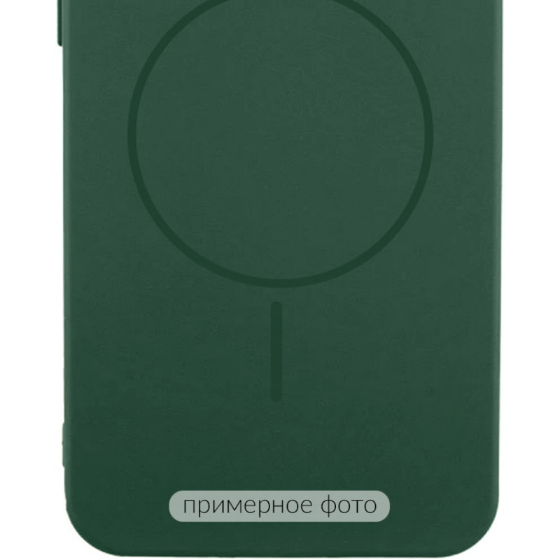 Фото Чохол Silicone Cover Lakshmi Full Camera (AA) with MagFit на Motorola Moto G75 5G (Зелений / Dark green) в маназині vchehle.ua