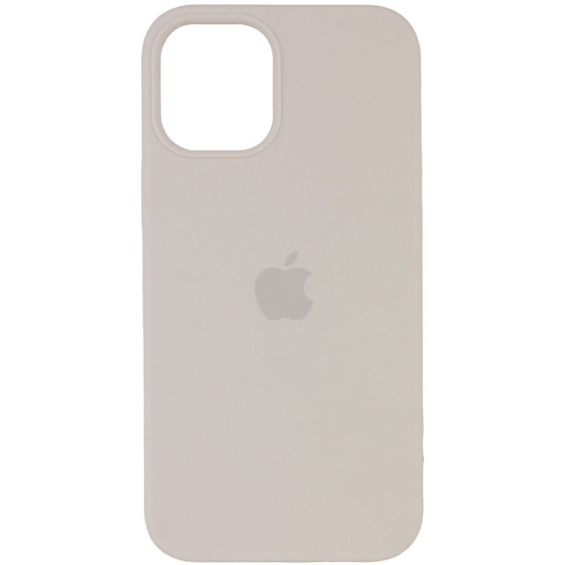 Чохол Silicone Case (AA) на Apple iPhone 12 Pro / 12 (6.1") (Эстетический дефект / Бежевий / Antigue White)
