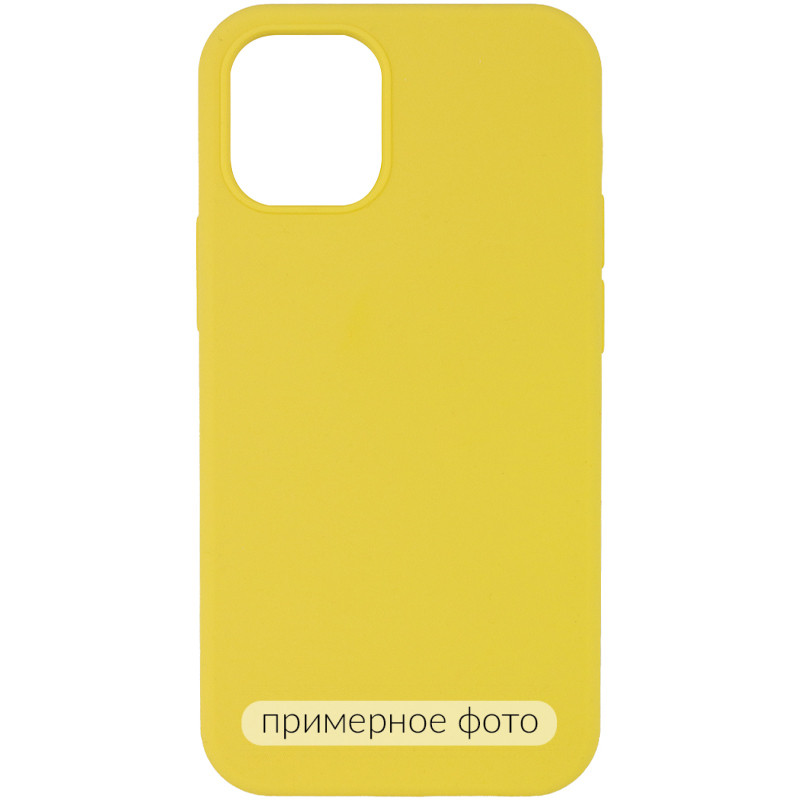 Чохол Silicone Case Full Protective (AA) NO LOGO на Apple iPhone 16 Pro Max (6.9") (Жовтий / Yellow)