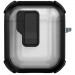 Футляр противоударный Locking Button для наушников Airpods 1/2 (Black)