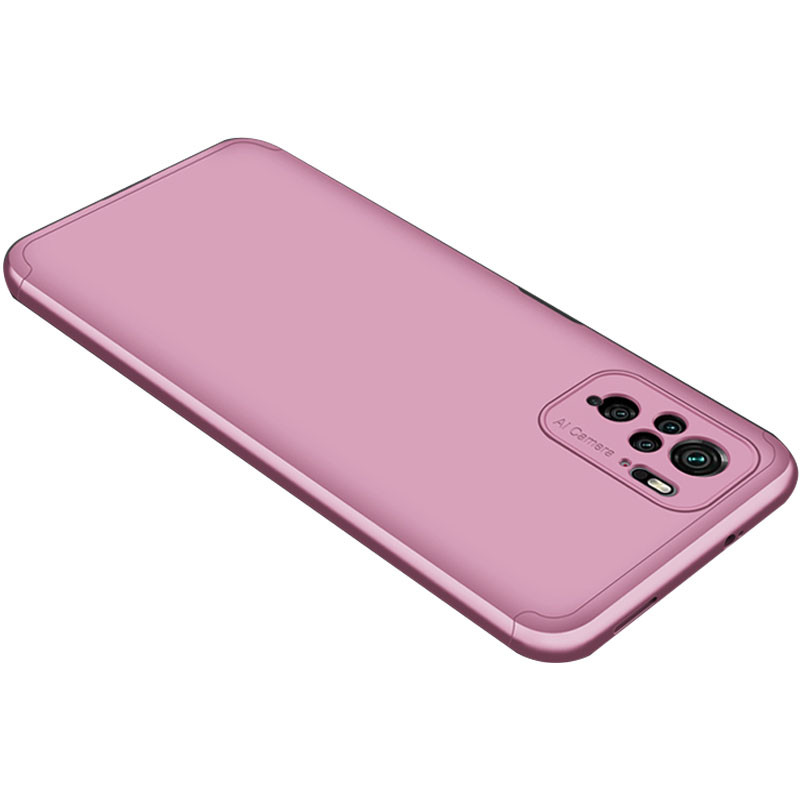 Пластикова накладка GKK LikGus 360 градусів (орр) на Xiaomi Redmi Note 10 / Note 10s (Рожевий / Rose Gold)