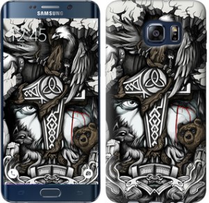 Чехол Тату Викинг для Samsung Galaxy S6 Edge Plus G928