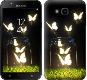 Чехол Бабочки для Samsung Galaxy J7 Neo J701F