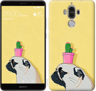 

Чехол Мопс с кактусом для Huawei Mate 9 795814