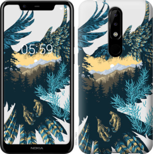 

Чехол Арт-орел на фоне природы для Nokia 5.1 Plus 879410