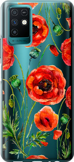 

Чехол Нарисованные маки для Infinix Note 10 1633984