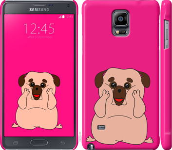 

Чохол Веселий мопс на Samsung Galaxy Note 4 N910H 928316