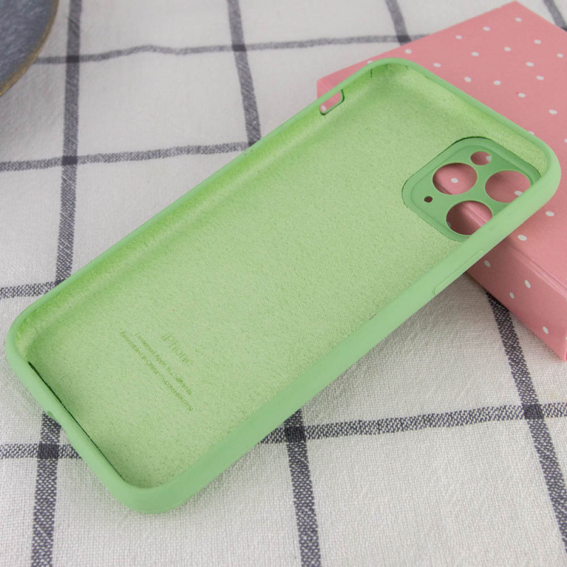 Фото Чохол Silicone Case Full Camera Protective (AA) на Apple iPhone 12 Pro Max (6.7") (М'ятний / Mint) на vchehle.ua