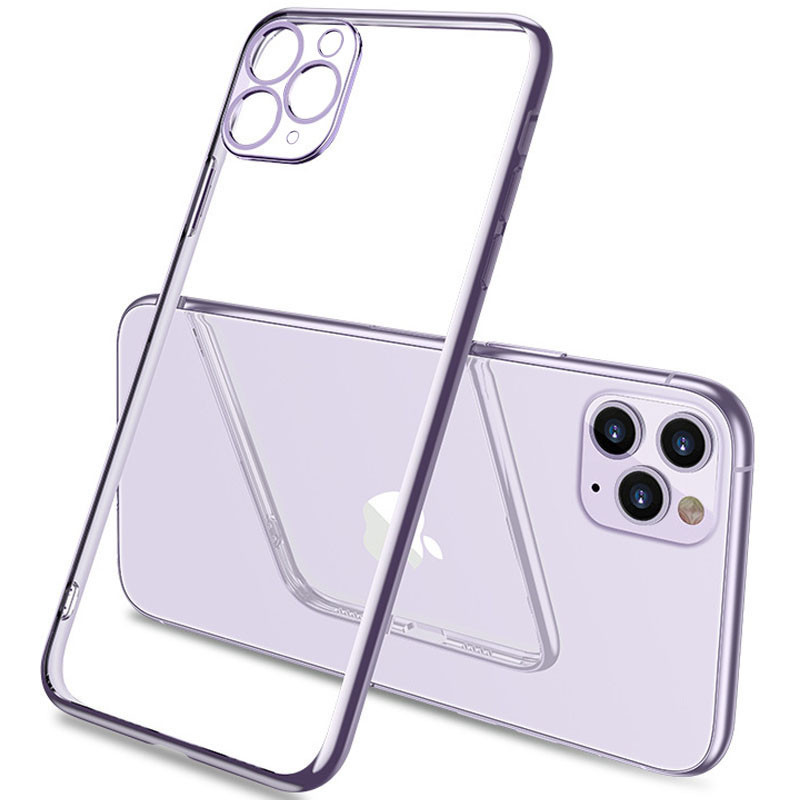 

Прозорий силіконовий чохол глянцева окантовка Full Camera на Apple iPhone 12 Pro Max (6.7") (Бузковий) 1132932