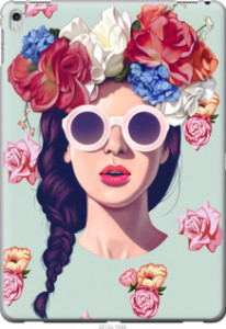 Чехол Девушка с цветами для iPad Pro 12.9