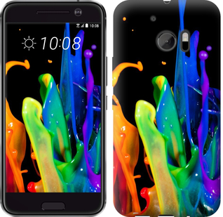 

Чехол брызги краски для HTC 10 381244