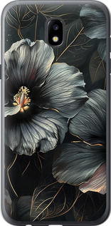 Чехол Черные цветы для Samsung Galaxy J5 J530 (2017)