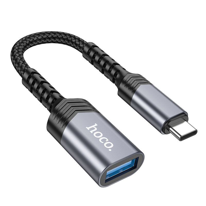 

Перехідник Hoco UA24 Type-C male to USB female 3.0 (Metal gray) 1660241
