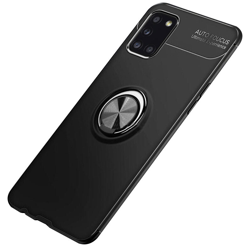 

TPU чохол Deen ColorRing під магнітний тримач (opp) на Samsung Galaxy A31 (Чорний / Чорний) 908159