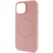 Чохол Silicone Case Full Protective (AA) NO LOGO with Magnetic Safe на Apple iPhone 14 (6.1") (Рожевий / Pink Sand)