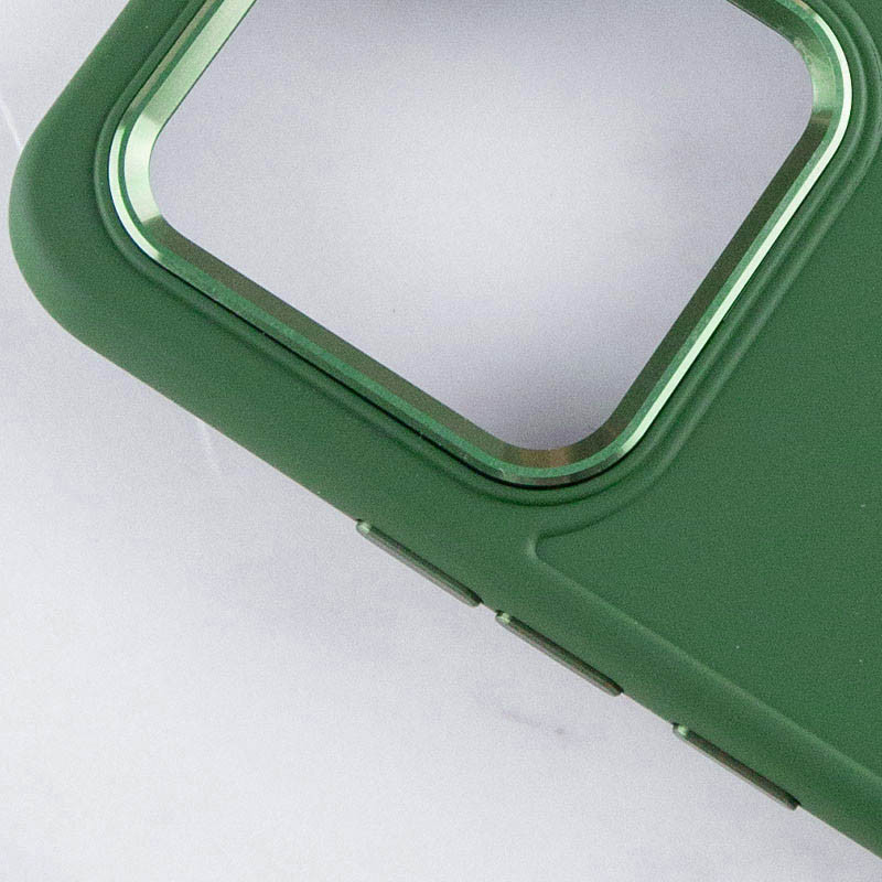 Купить TPU чехол Bonbon Metal Style для Xiaomi Redmi Note 13 Pro 4G / Poco M6 Pro 4G (Зеленый / Army green) на vchehle.ua