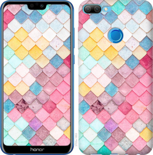 

Чехол Красочная черепица для Huawei Honor 9N (2018) 911486