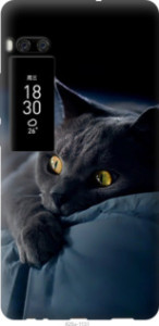 Чехол Дымчатый кот для Meizu Pro 7 Plus
