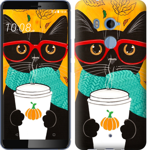 

Чехол Осенний кот для HTC U11 Plus 639668