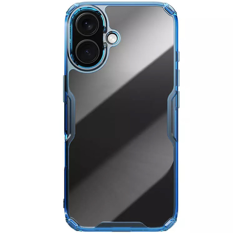 Фото TPU чохол Nillkin Nature Pro Series на Apple iPhone 16 (6.1") (Синій (прозорий)) на vchehle.ua