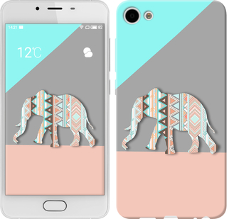 

Чехол Узорчатый слон для Meizu U10 224740