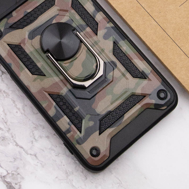 Ударопрочный чехол Camshield Serge Ring Camo для Xiaomi Redmi Note 11 Pro 4G/5G / 11E Pro /12 Pro 4G (Коричневый / Army Brown) в магазине vchehle.ua