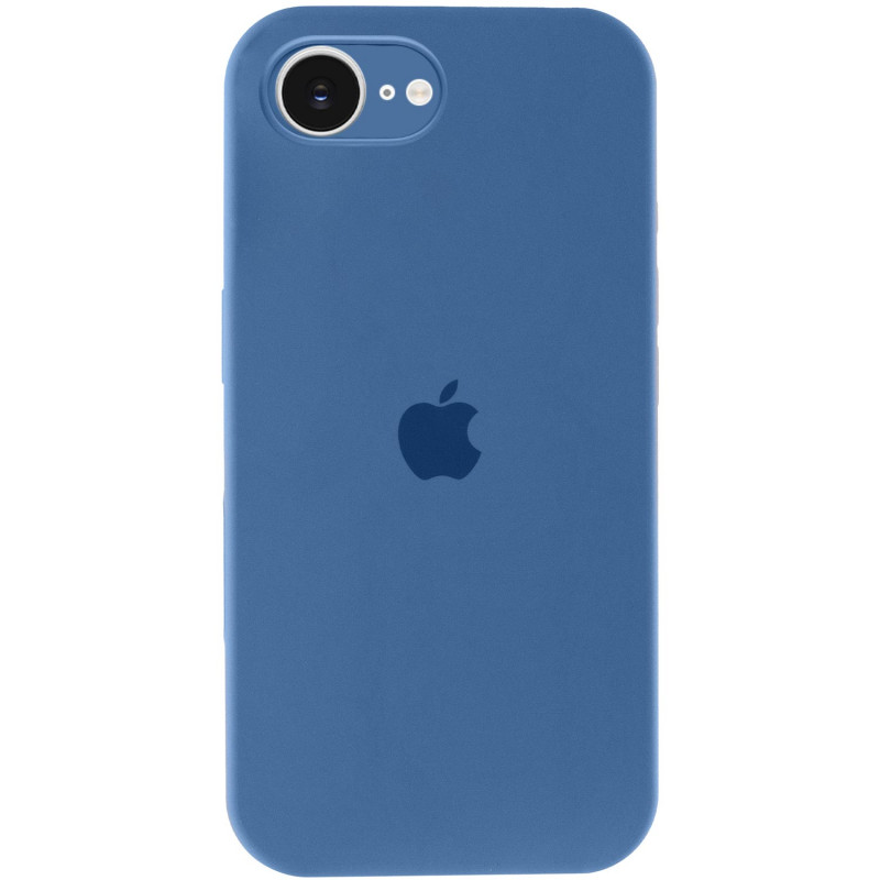 Чохол Silicone Case Full Camera Protective (AA) на Apple iPhone 16e (6.1") (Синій / Blue Jay)