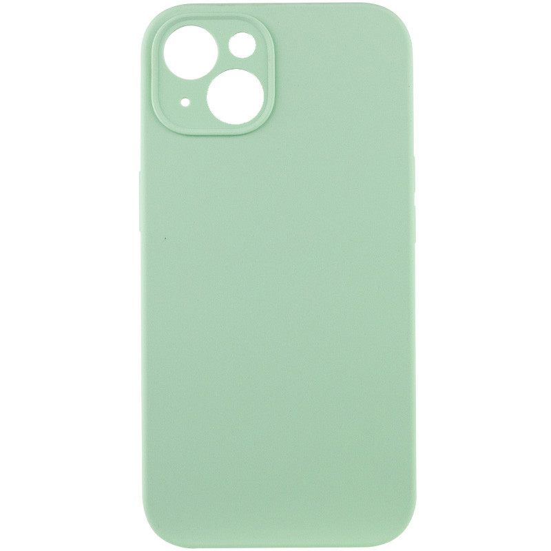 Чехол Silicone Case Full Camera Protective (AA) NO LOGO для Apple iPhone 13 (6.1") (Зеленый / Pistachio)