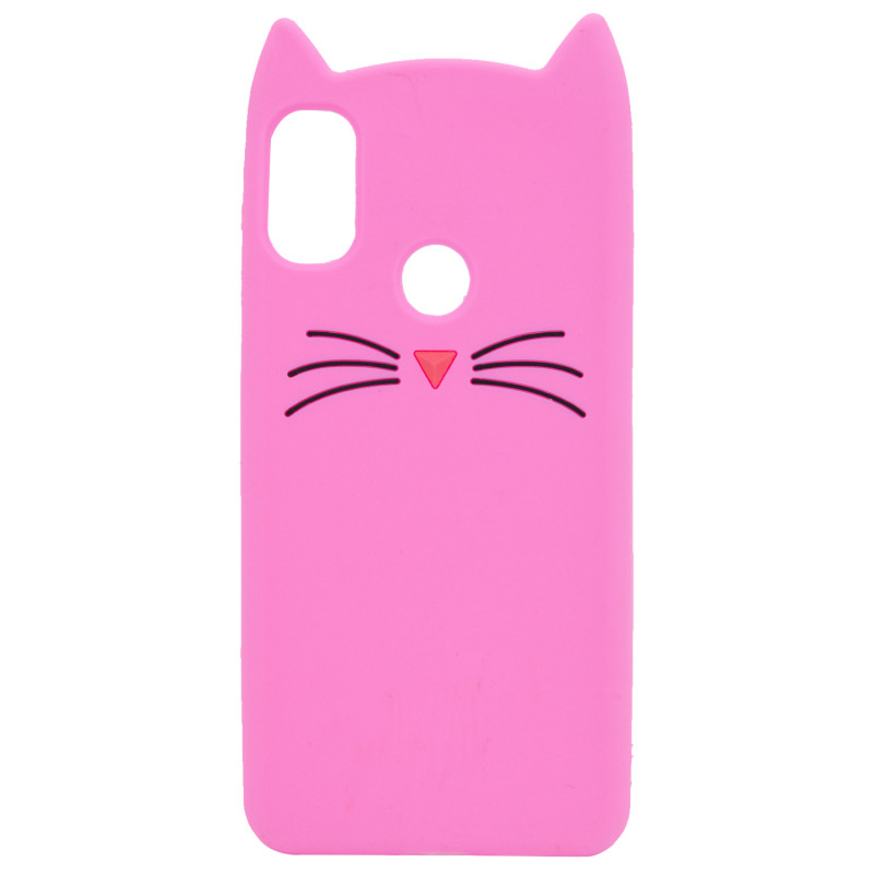 

Силиконовая накладка 3D Cat для Xiaomi Redmi Note 5 Pro (Розовый) 717391