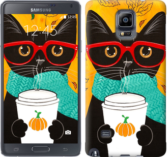 

Чохол Осінній кіт на Samsung Galaxy Note 4 N910H 580860