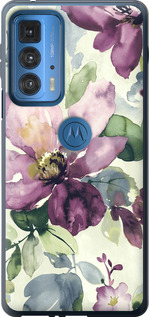 

Чехол Цветы акварелью для Motorola Edge 20 Pro 1695606
