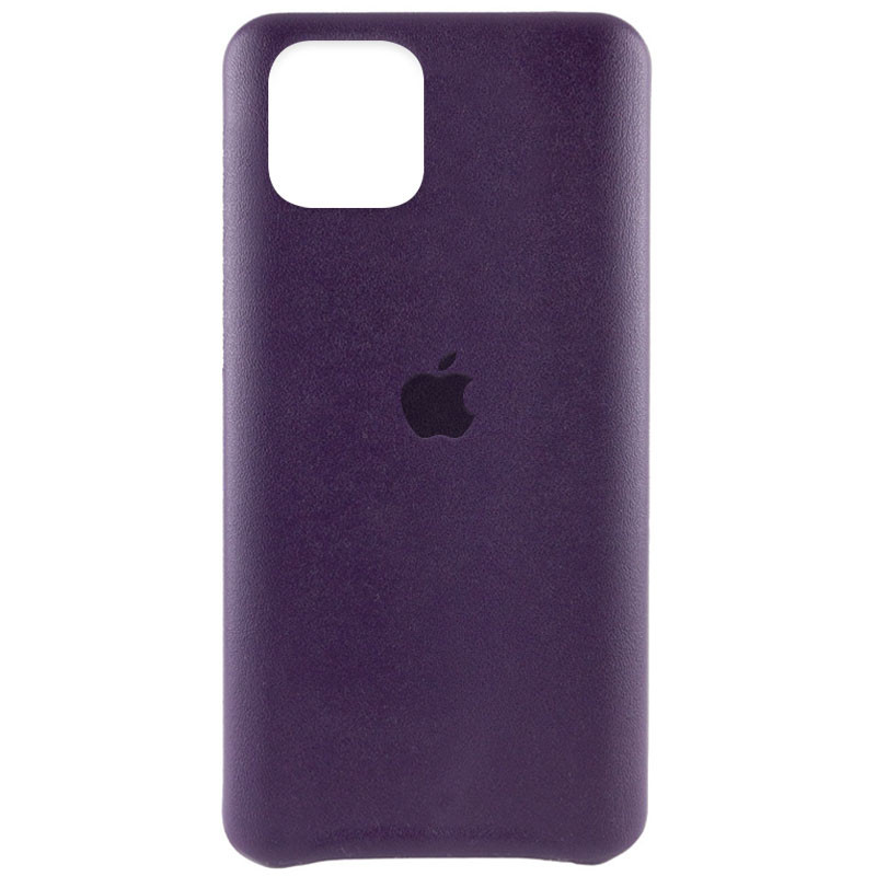 Шкіряний чохол AHIMSA PU Leather Case Logo (A) на iPhone 12 Pro Max (Эстетический деффект / Фіолетовий)