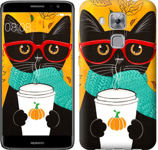 

Чохол Осінній кіт на Huawei Nova Plus 639810